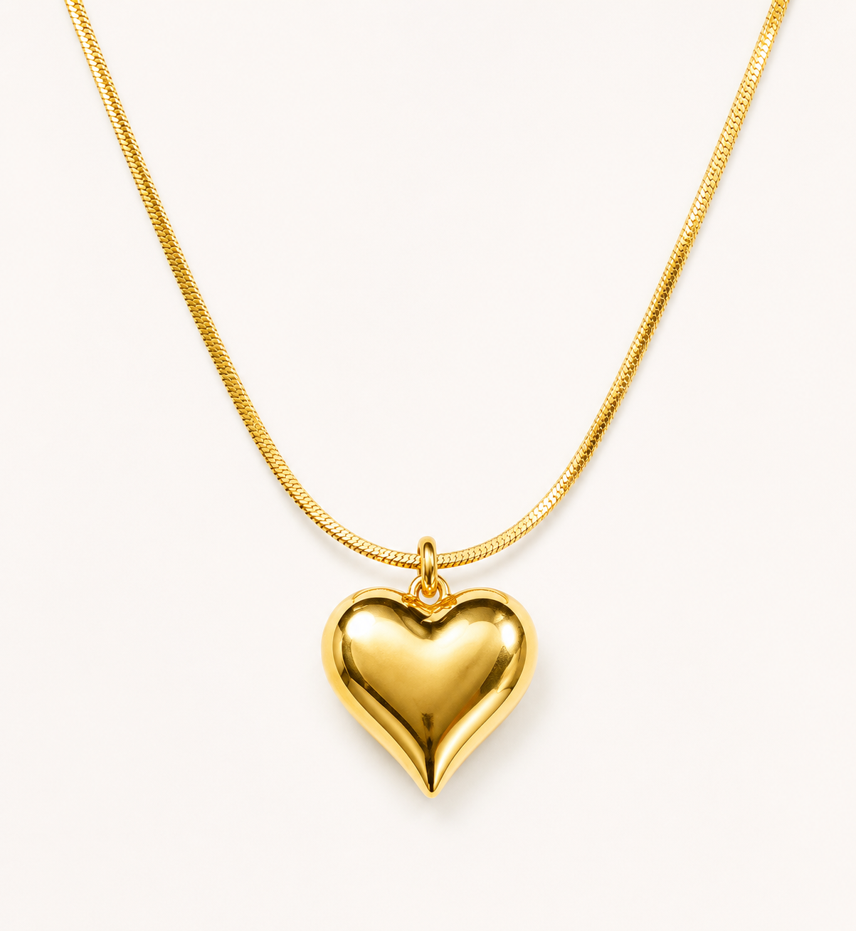 PureHeart Modern White Gold Necklace