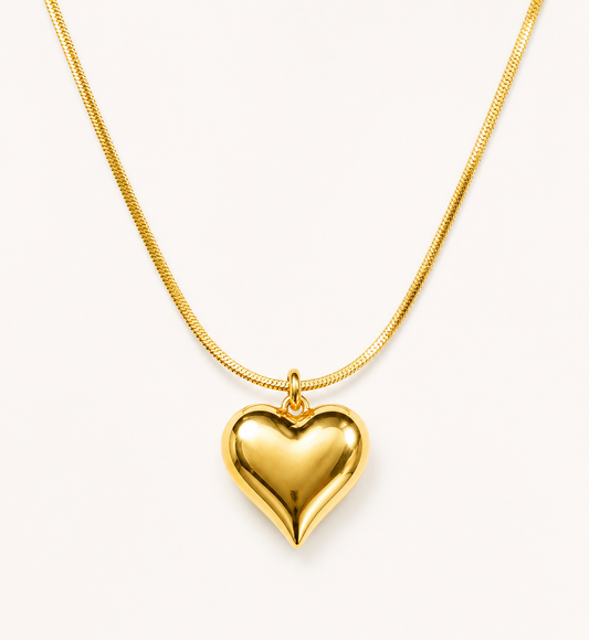 PureHeart Modern White Gold Necklace