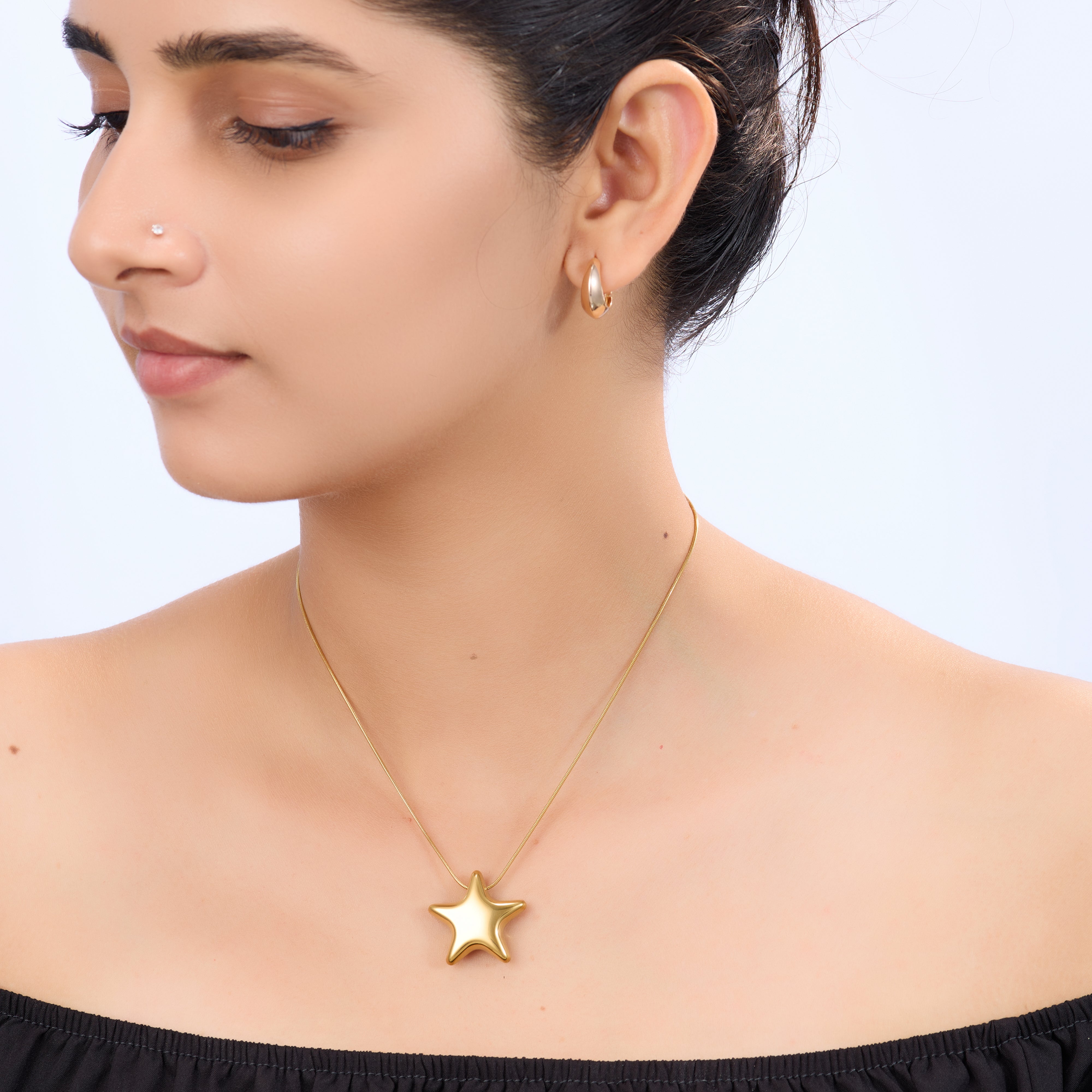 Starlume Minimal Gold Duo Necklace