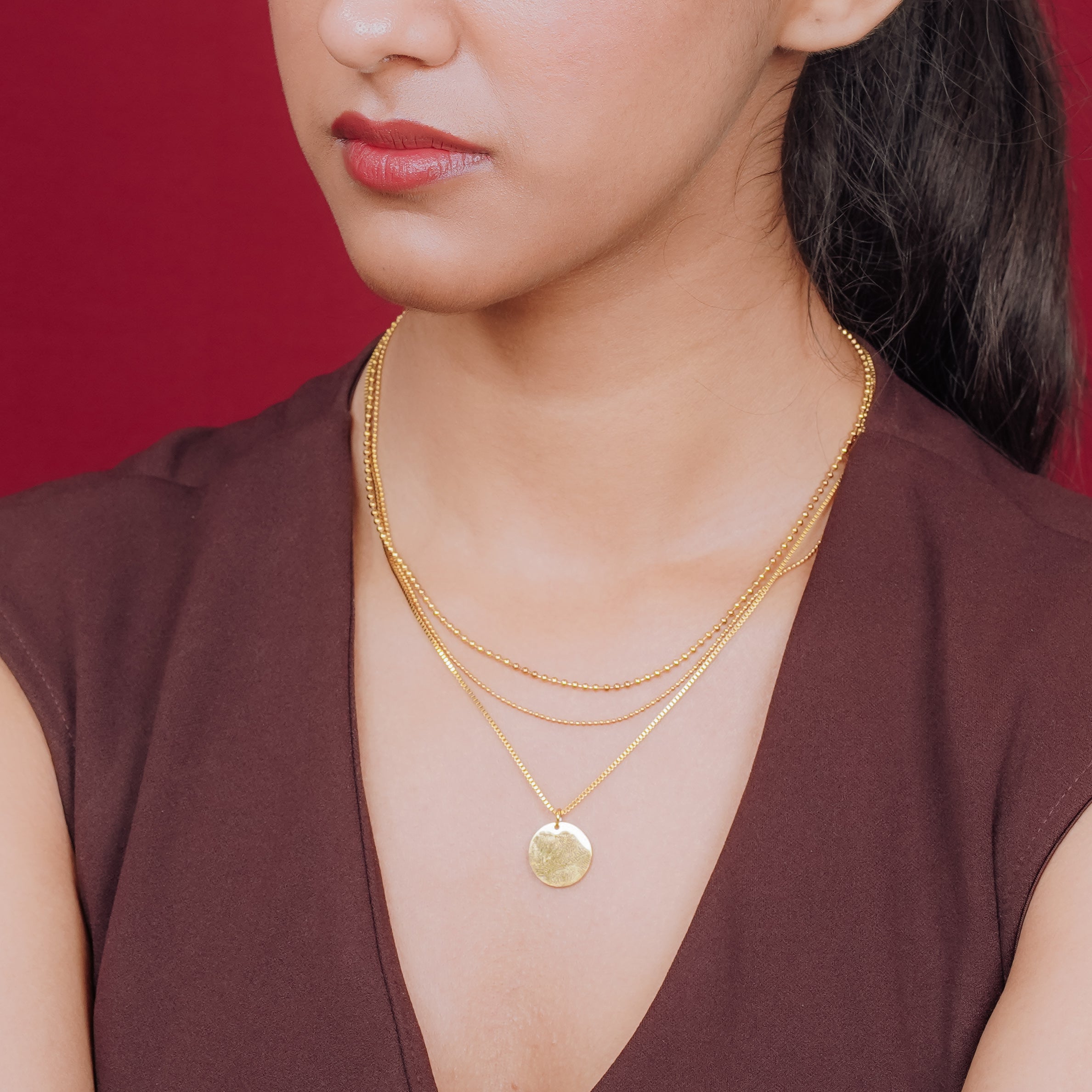 Luna Triple Layer Necklace