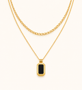 Luxe Geo Double Layer Necklace