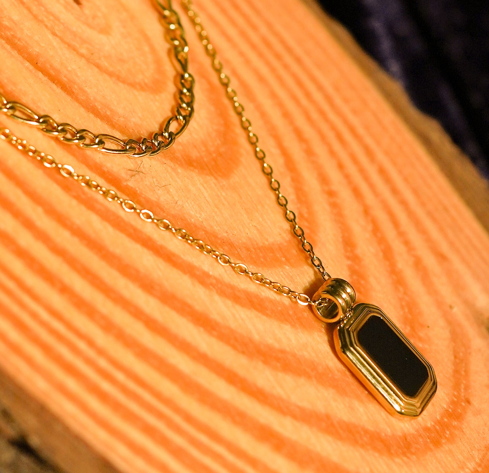 Luxe Geo Double Layer Necklace