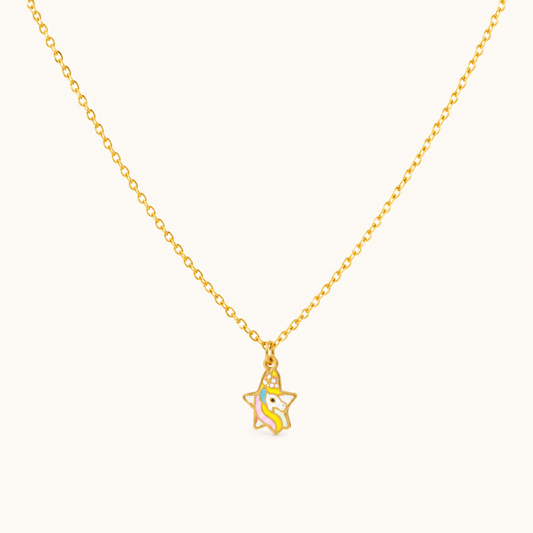 Golden Starfish Ocean Style Necklace