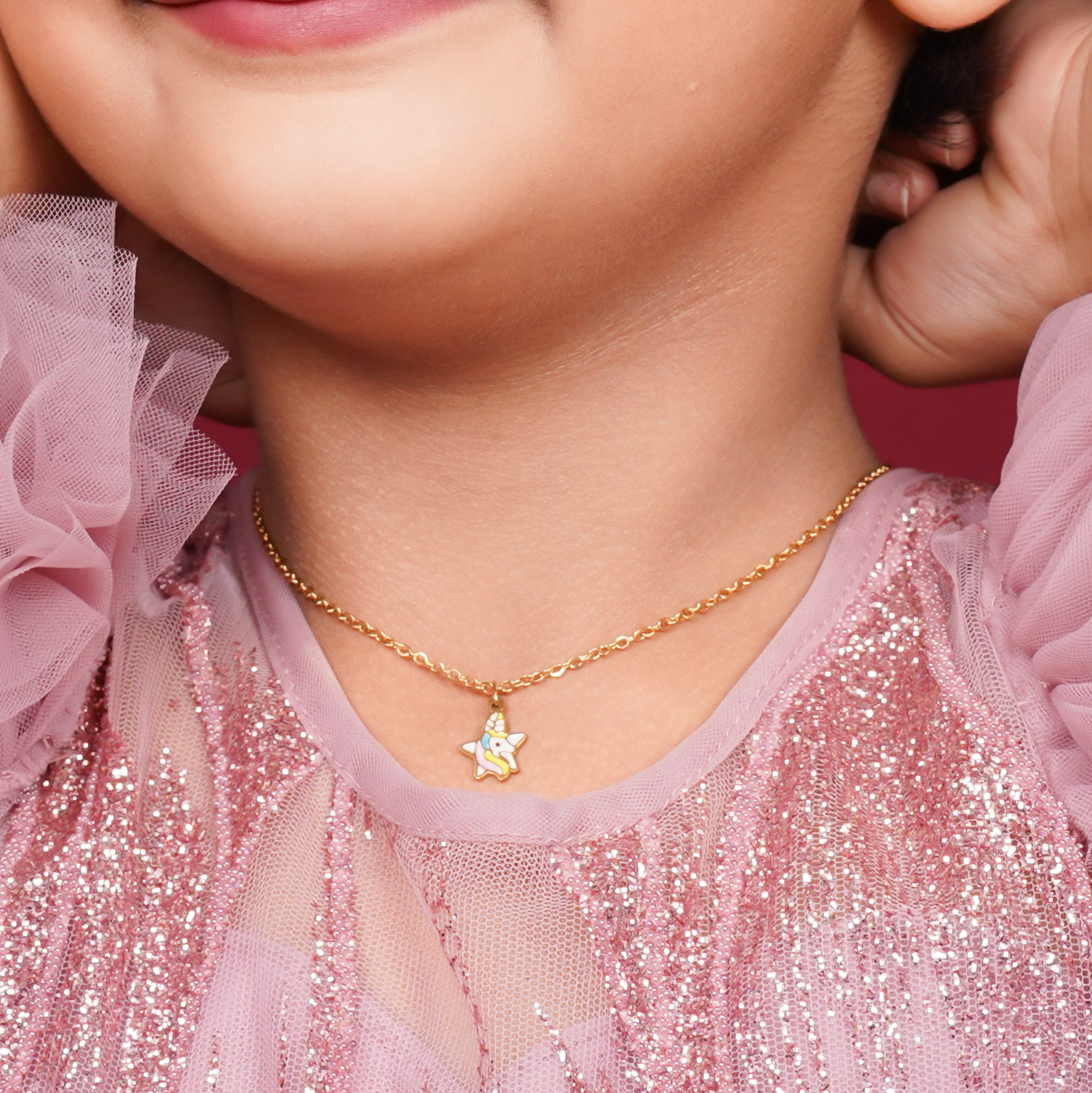 Golden Starfish Ocean Style Necklace
