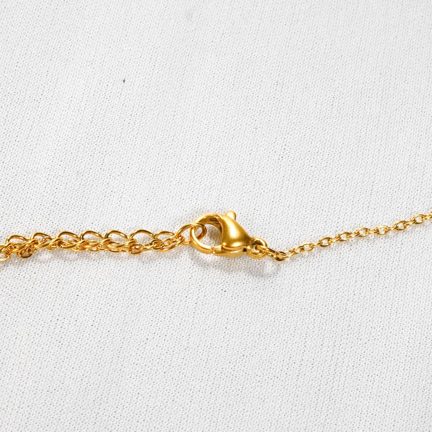 Double Ring Circle Luxury Gold Necklace