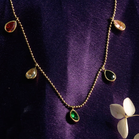 Multi-Stone Necklace Pendant Necklace