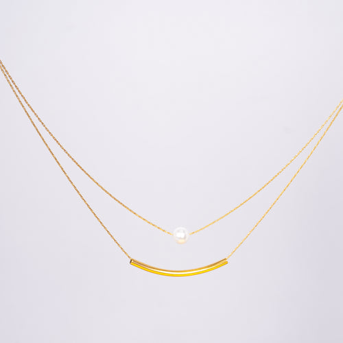 Double Layer Pearl Elegance Necklace