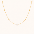 Elegant Pearl Bead Chain Necklace