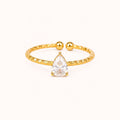 Pear-Cut Glow Ring
