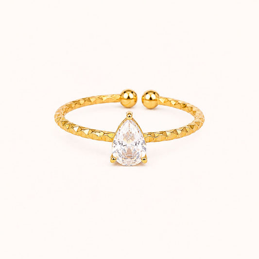 Pear-Cut Glow Ring