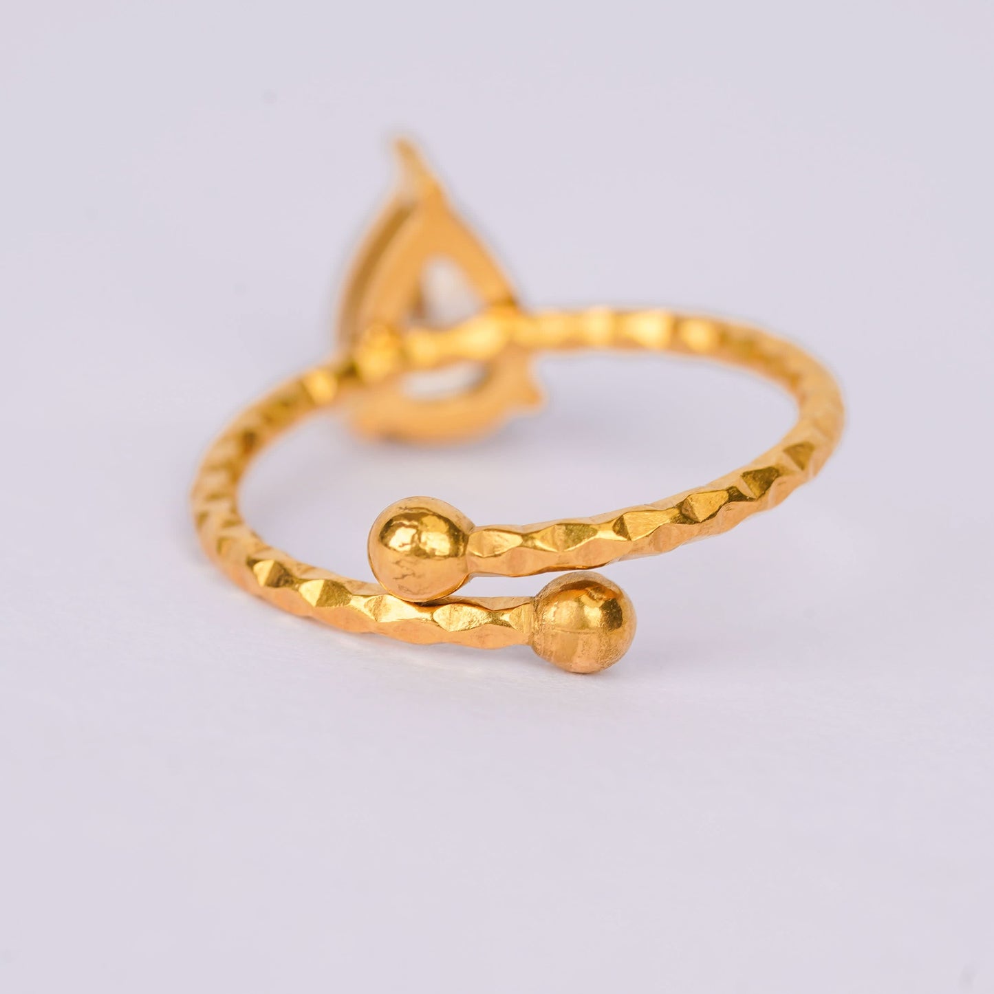 Pear-Cut Glow Ring