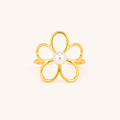 Golden Petal Statement Ring