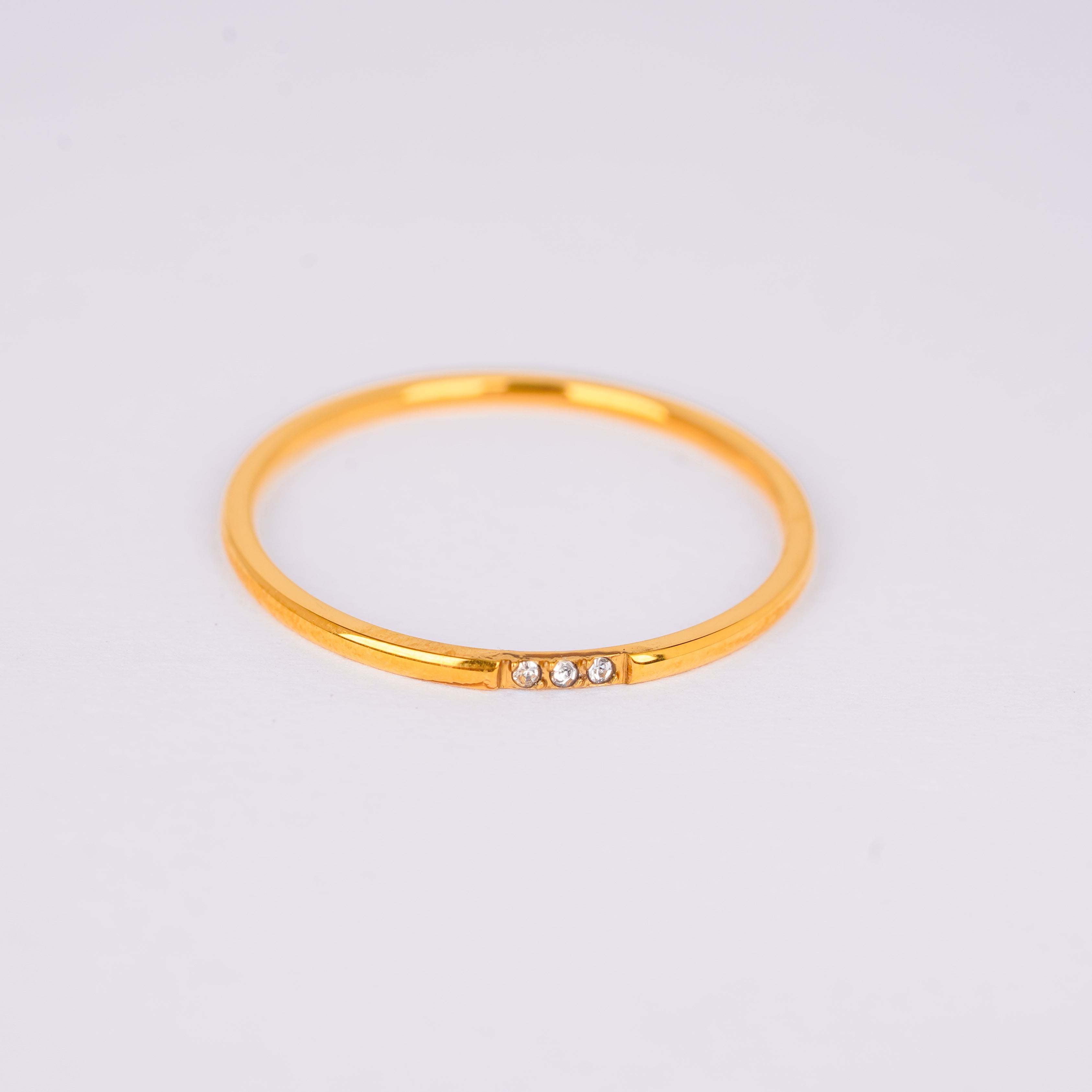 Triple Spark Gold Ring