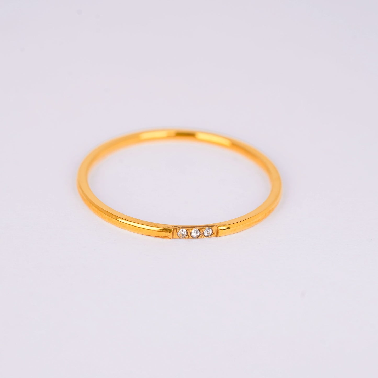 Triple Spark Gold Ring