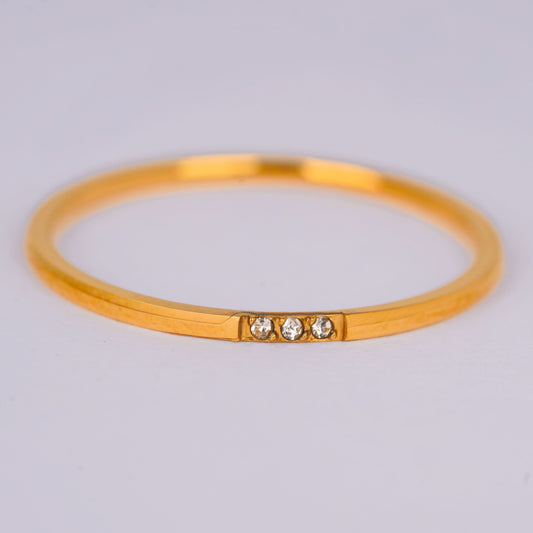 Triple Spark Gold Ring