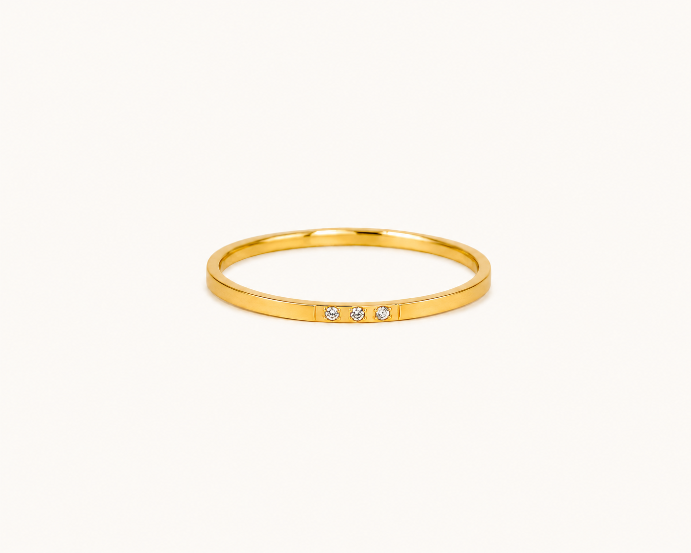 Triple Spark Gold Ring