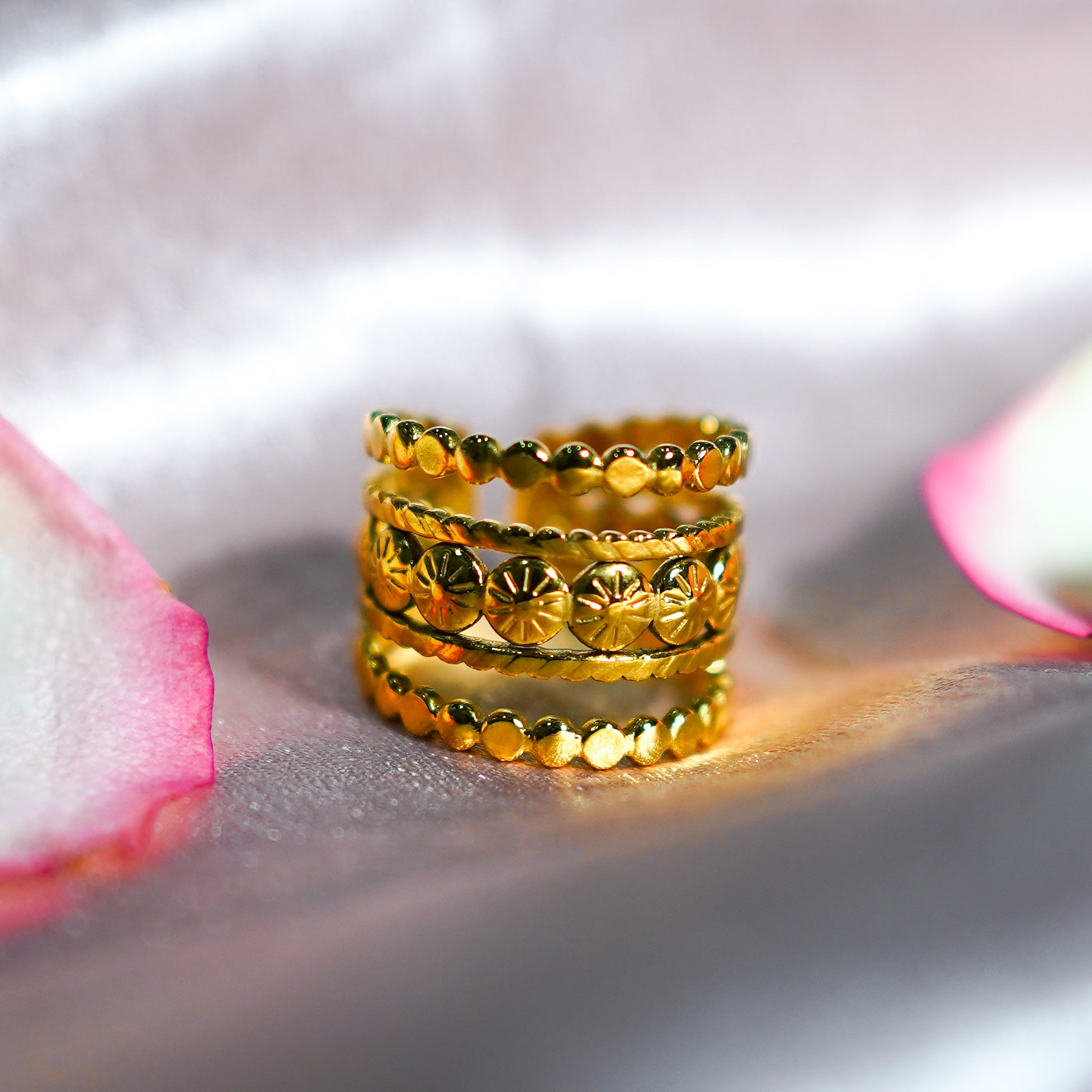 Ancient Sun Multi-Band Ring