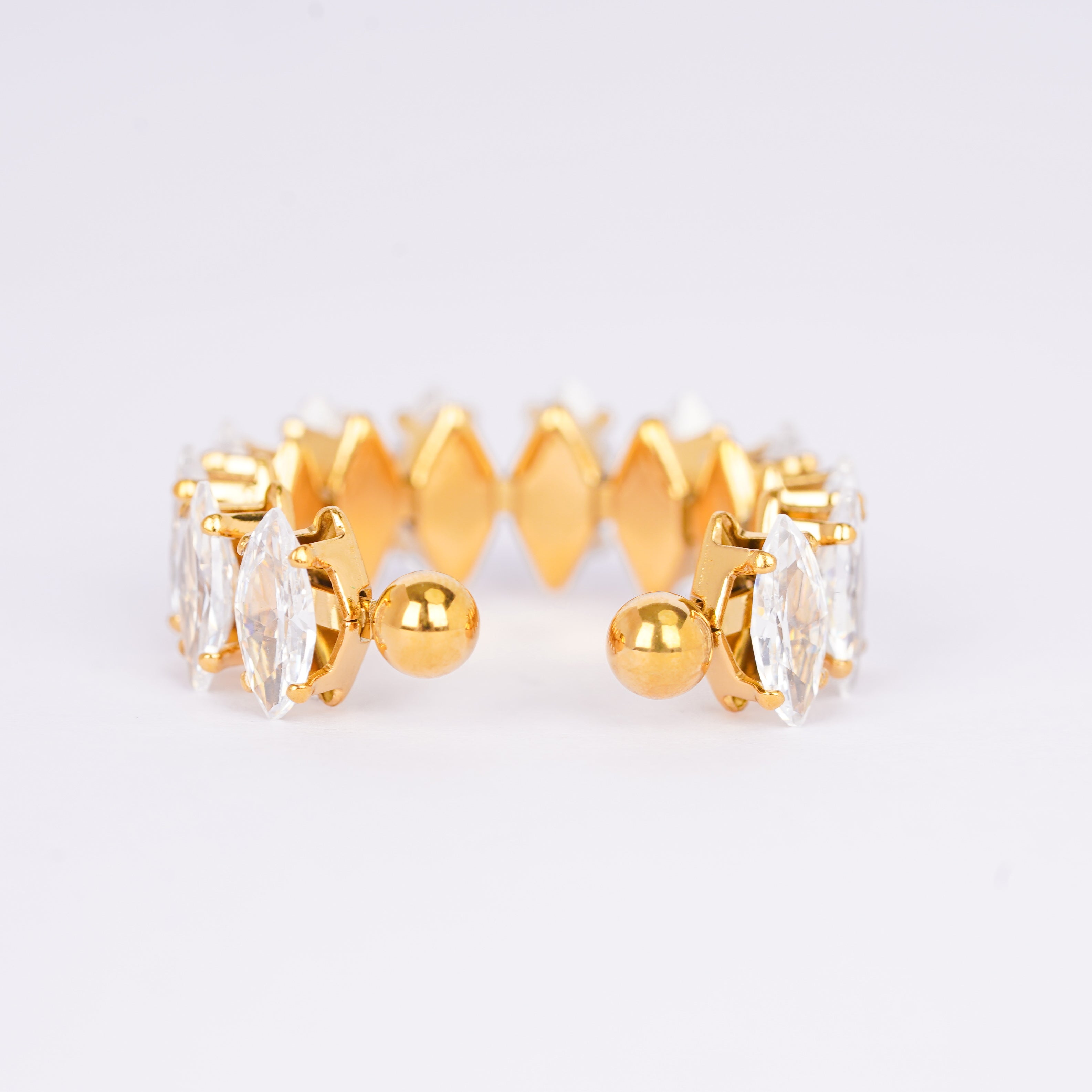 Royal Marquise Crystal Open Ring
