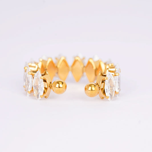 Royal Marquise Crystal Open Ring