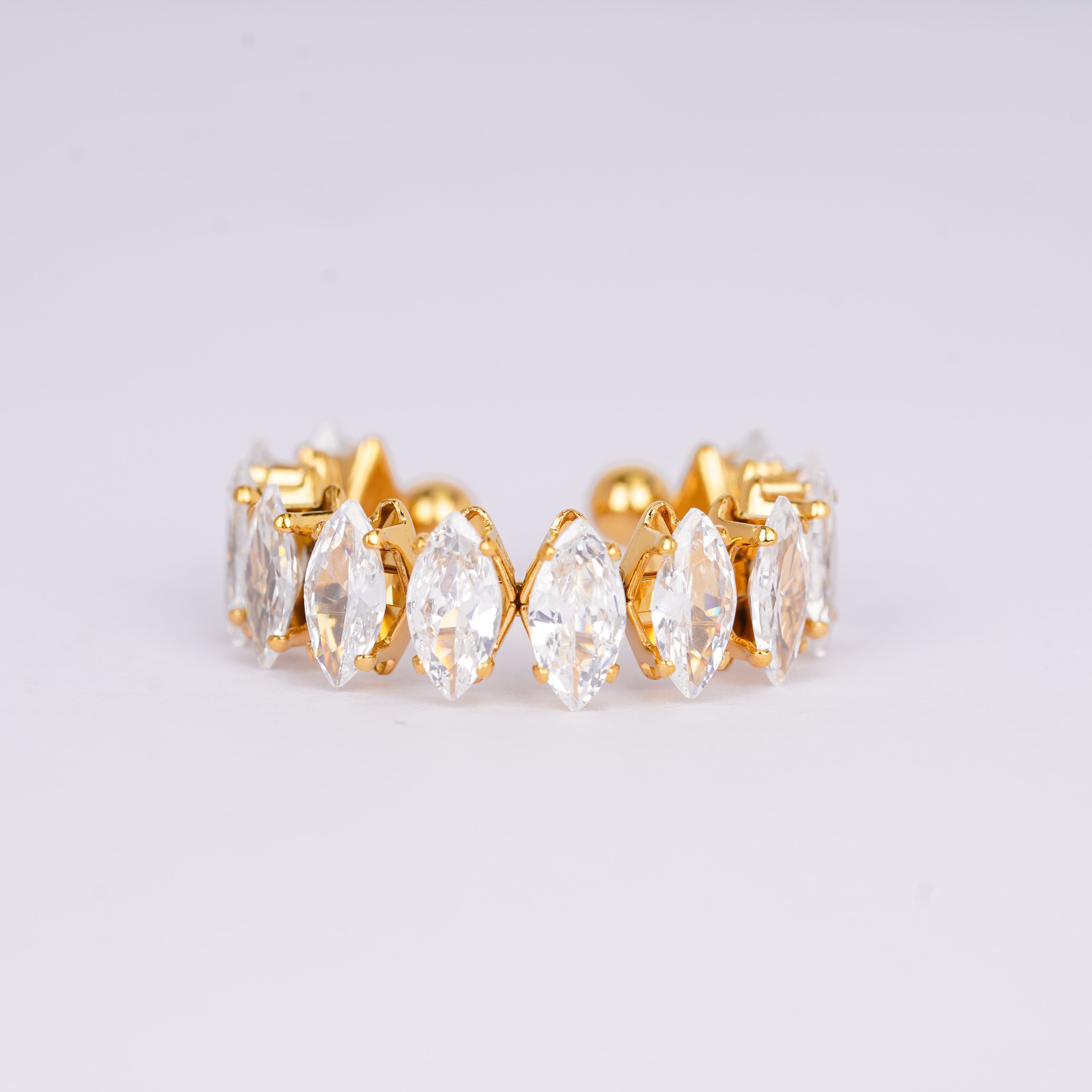 Royal Marquise Crystal Open Ring