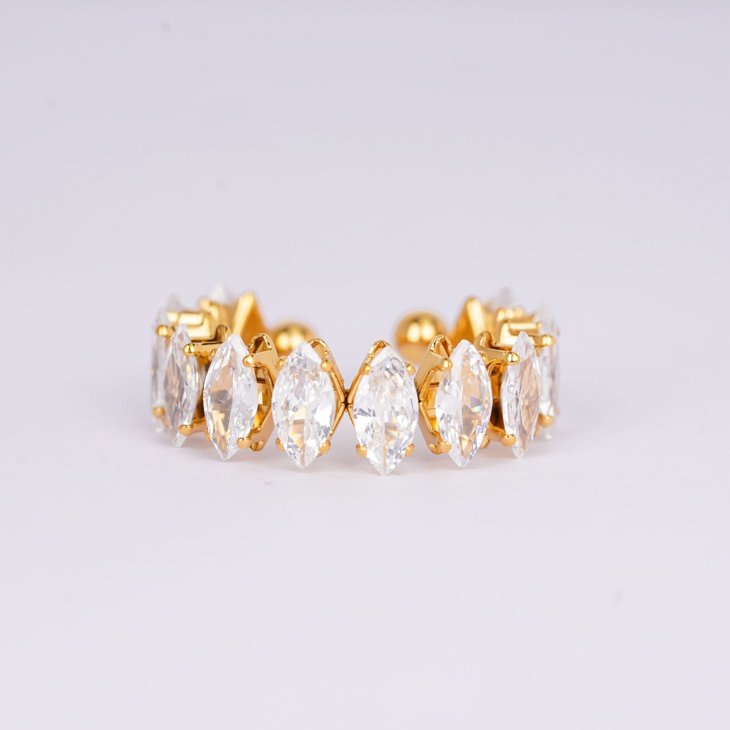 Royal Marquise Crystal Open Ring