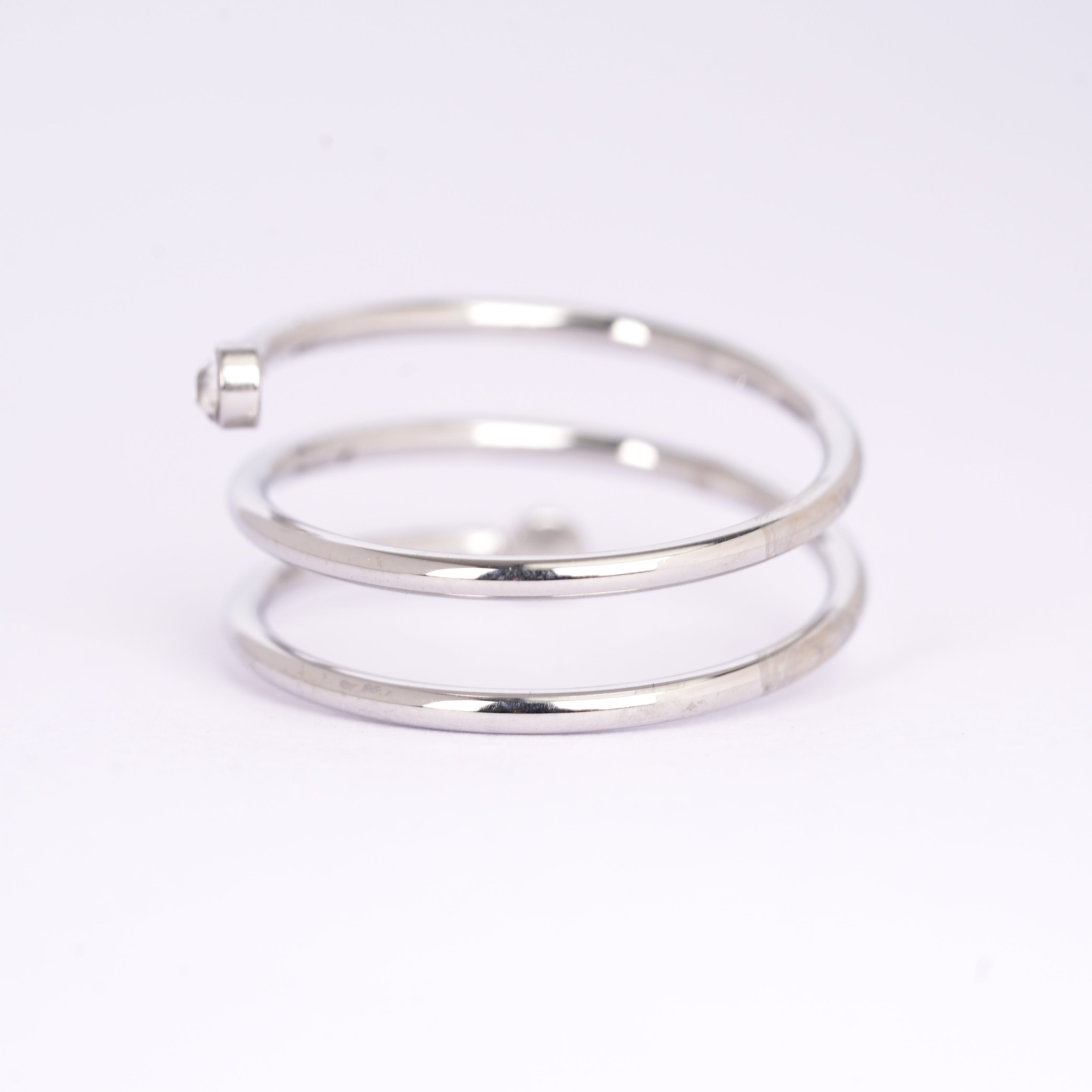 Elegant Double Coil Silver Ring