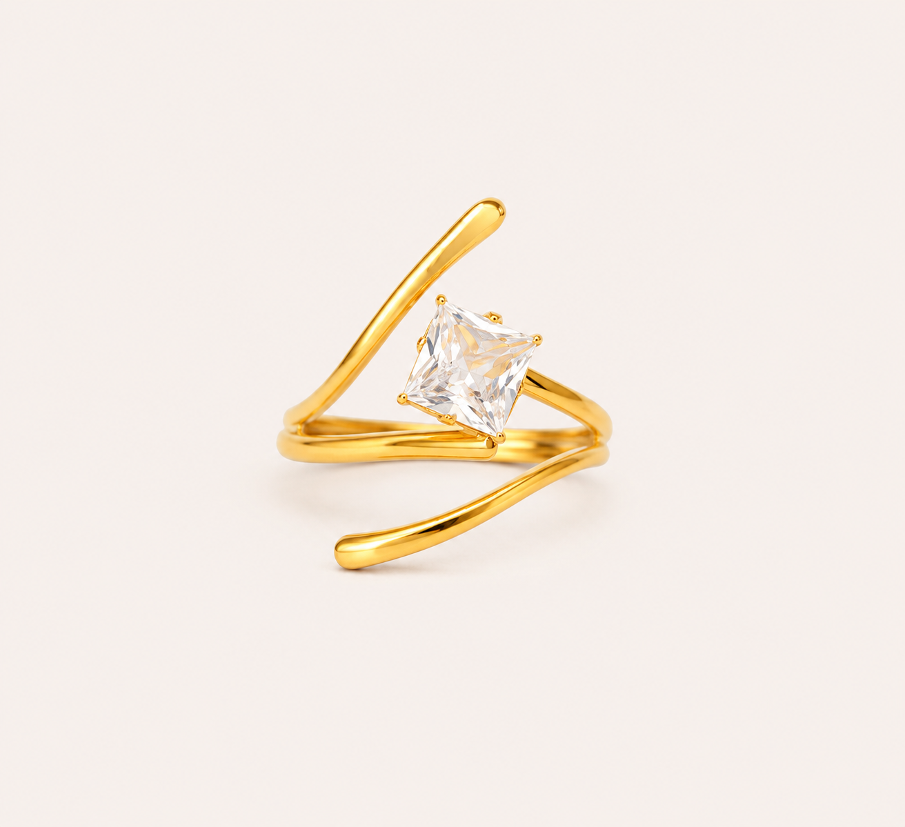 Luxury Wrap Crystal Statement Ring