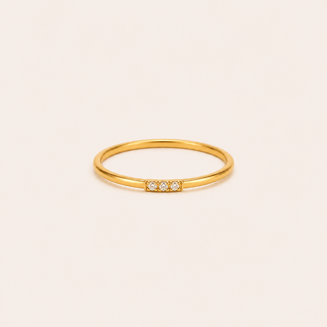 Triple Spark Gold Ring