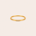 Triple Spark Gold Ring