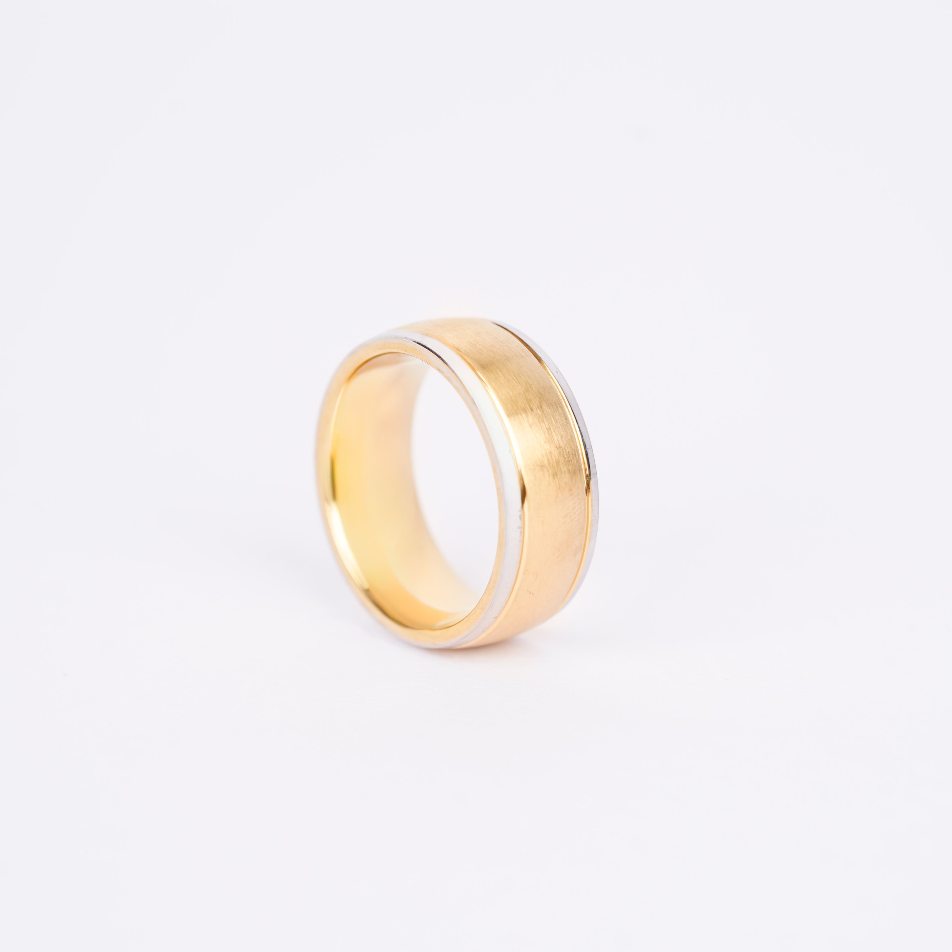 Premium Dual Tone Gold Band Ring