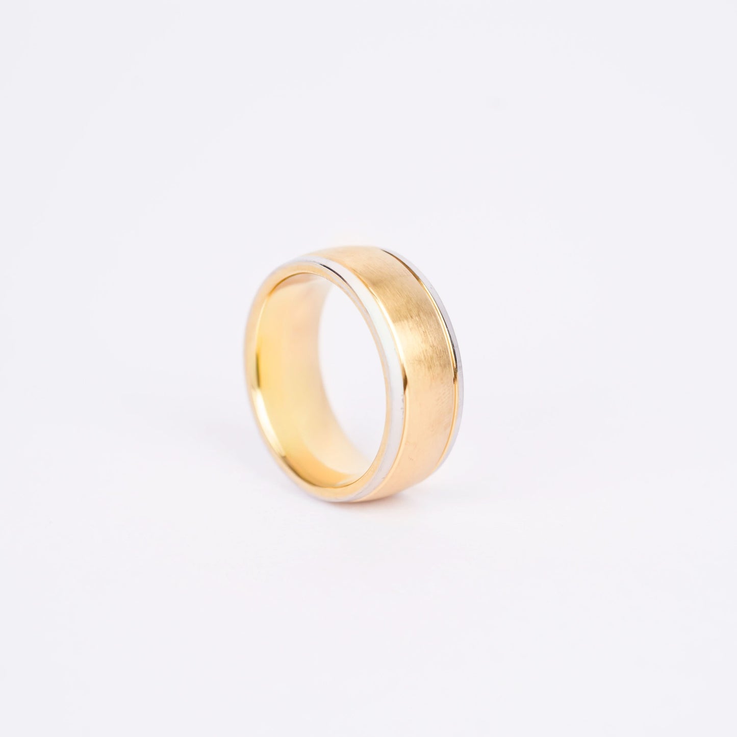 Premium Dual Tone Gold Band Ring