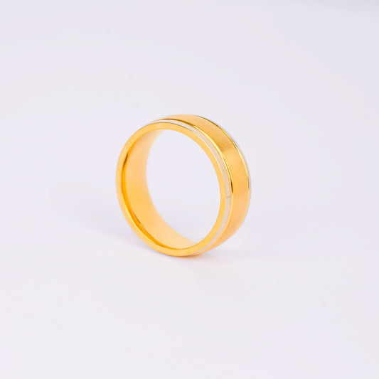 Premium Dual Tone Gold Band Ring