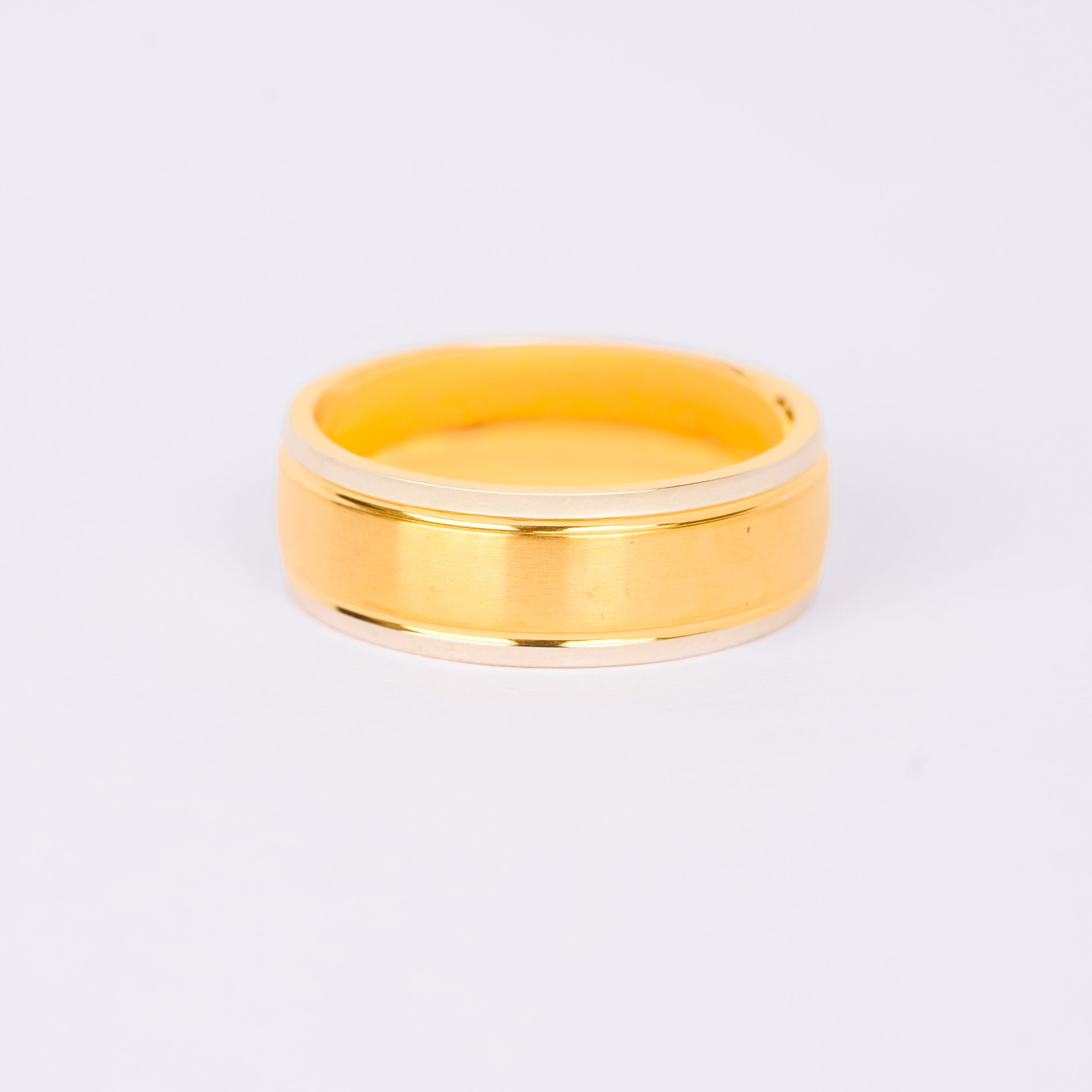 Premium Dual Tone Gold Band Ring