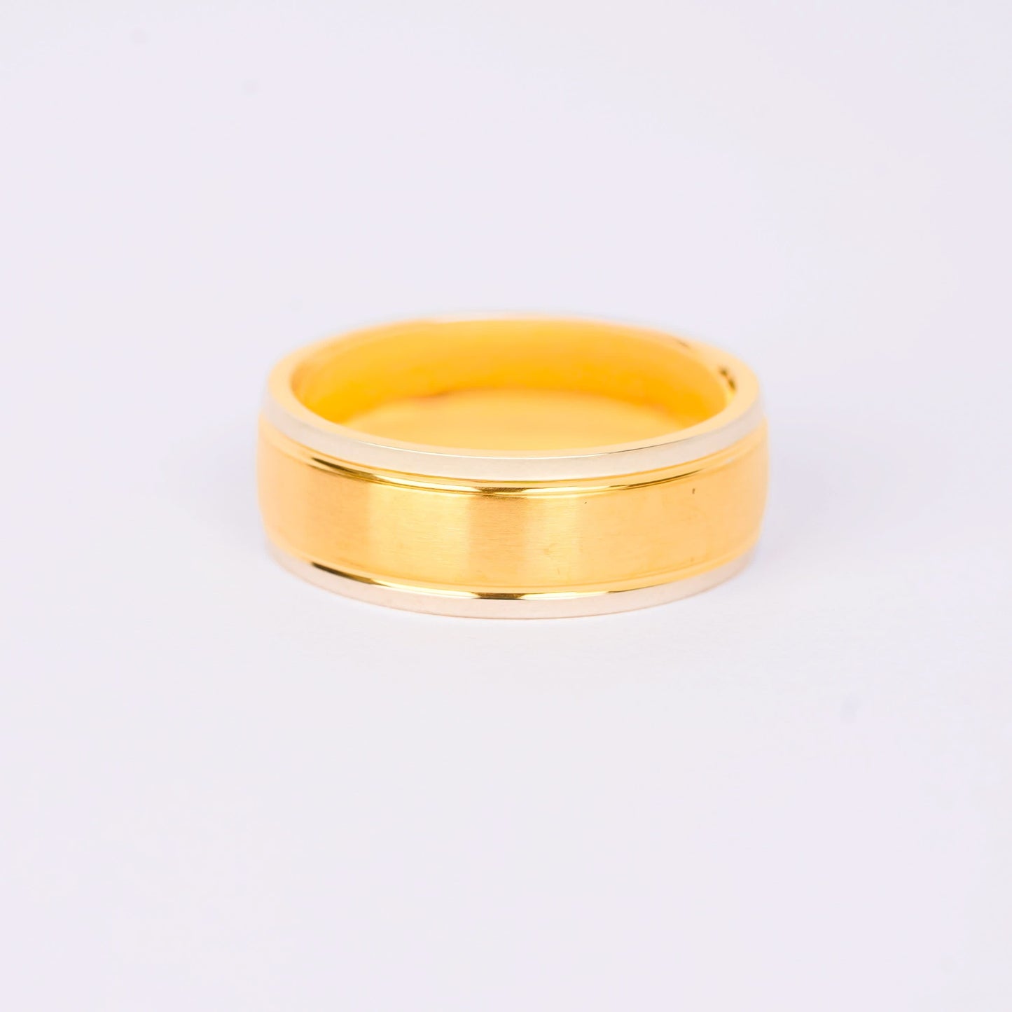 Premium Dual Tone Gold Band Ring