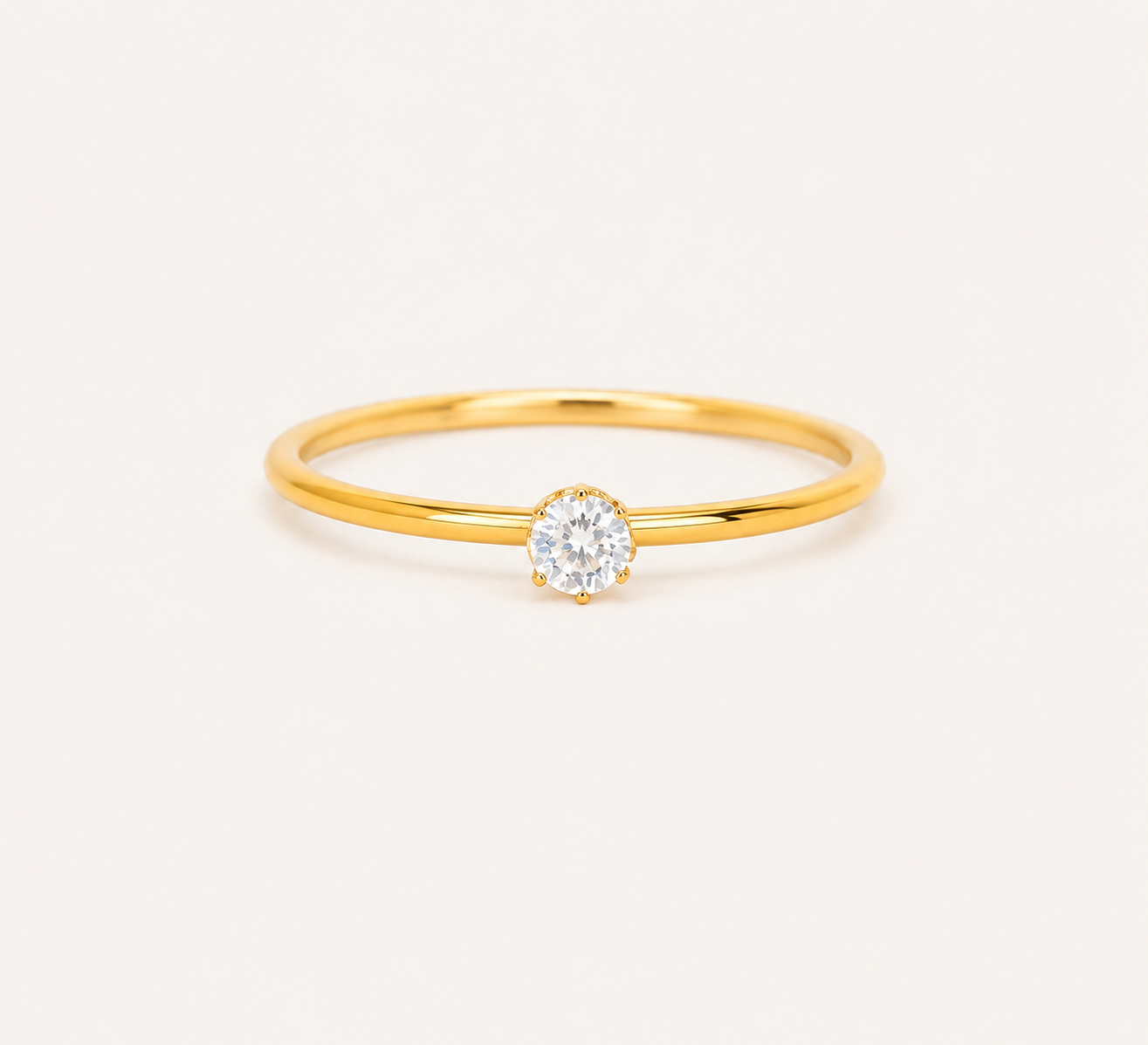 Classic Single Stone Ring