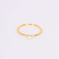 Minimal Crystal Solitaire Ring