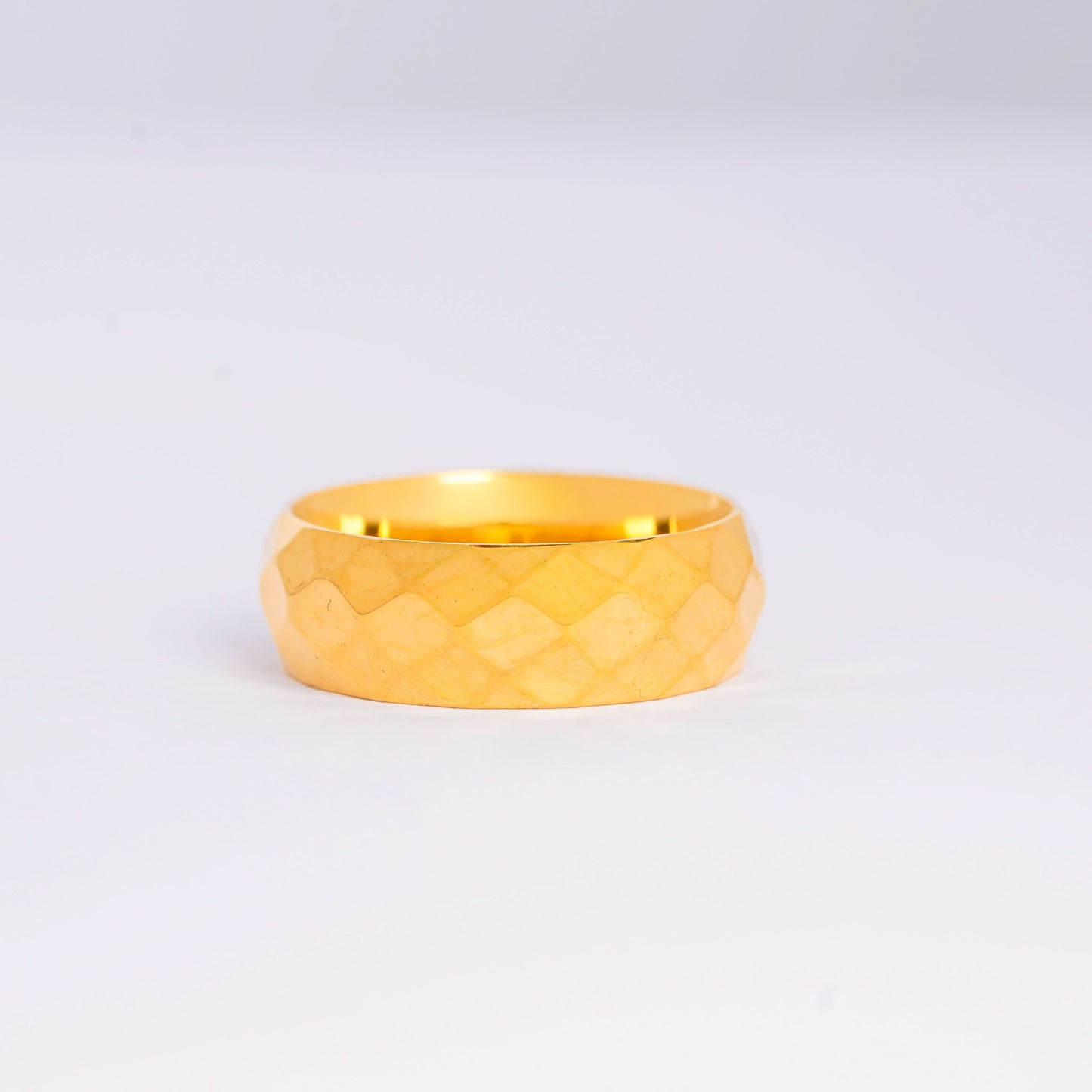Elegant Textured Gold Ring