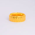 Elegant Textured Gold Ring