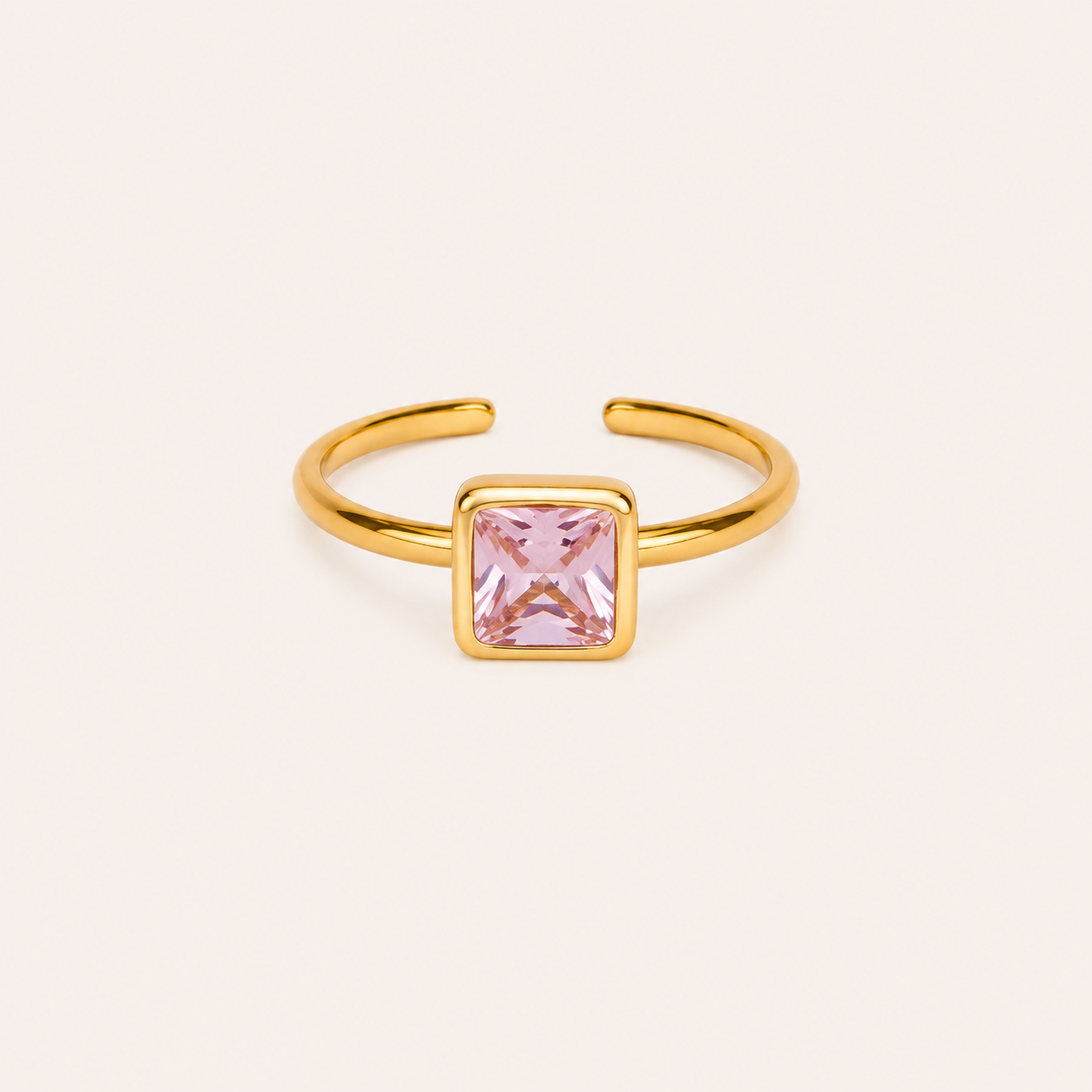 Rose Solitaire Amulet Ring