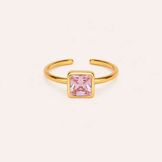 Rose Solitaire Amulet Ring