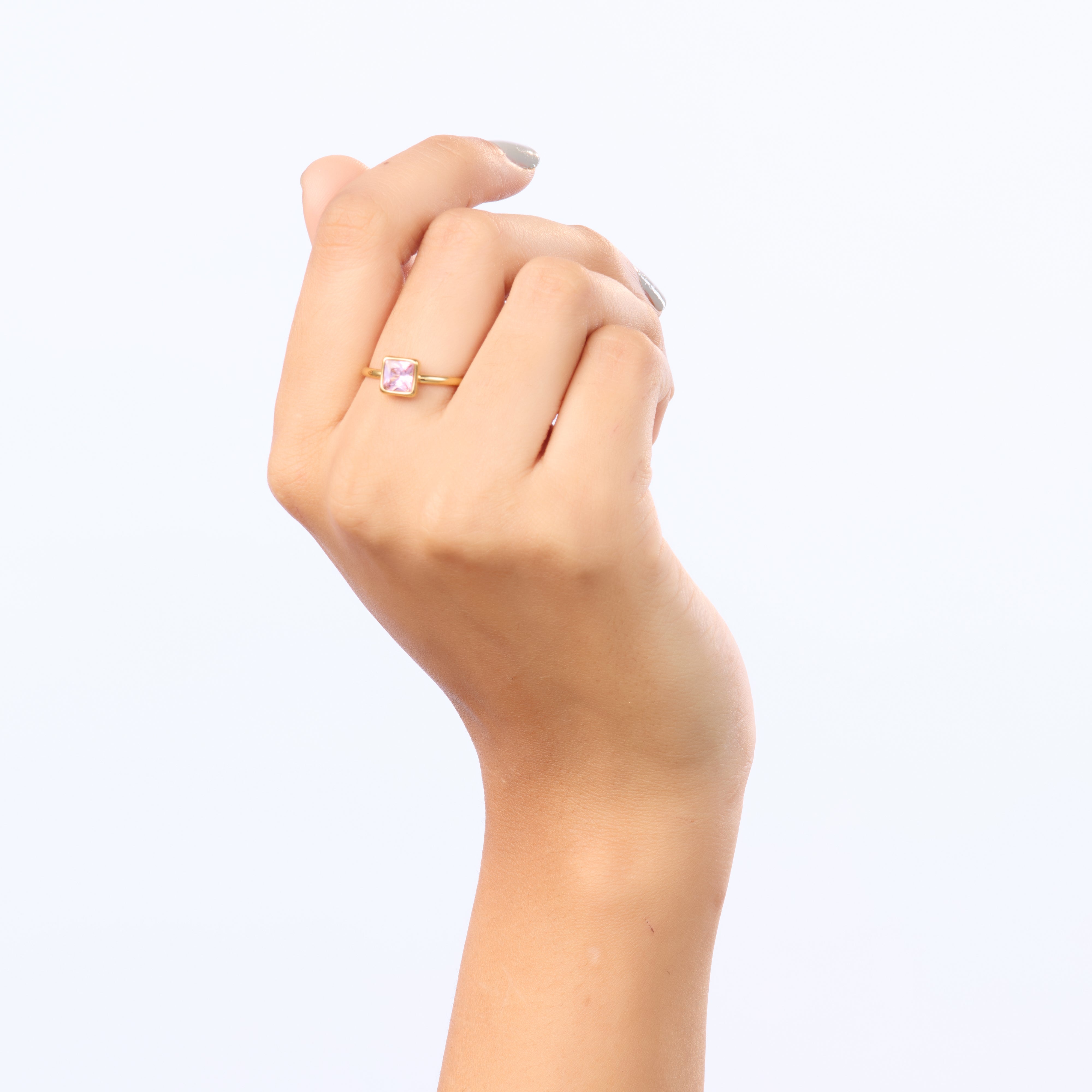 Rose Solitaire Amulet Ring