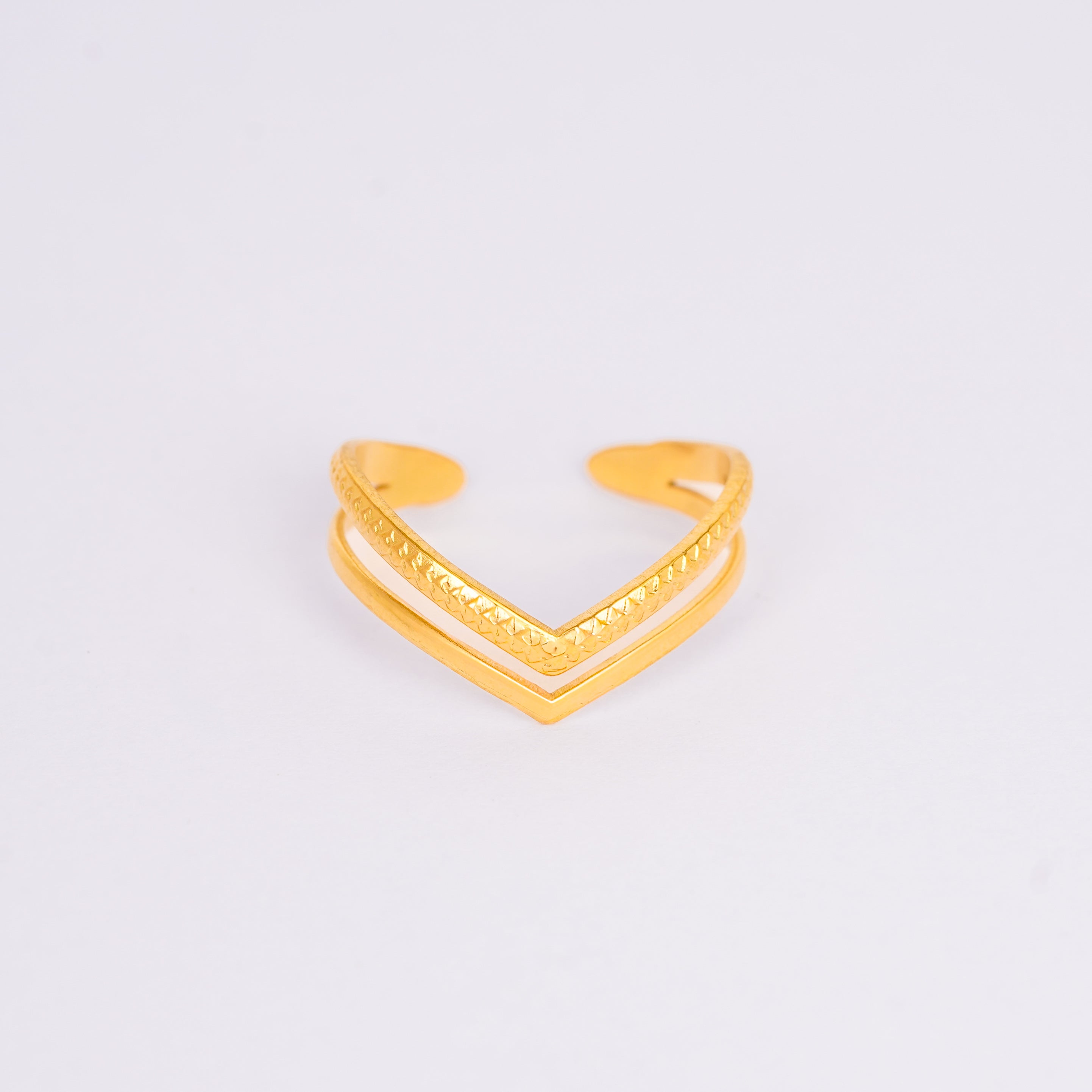 Dual-Texture Heart Infinity Band