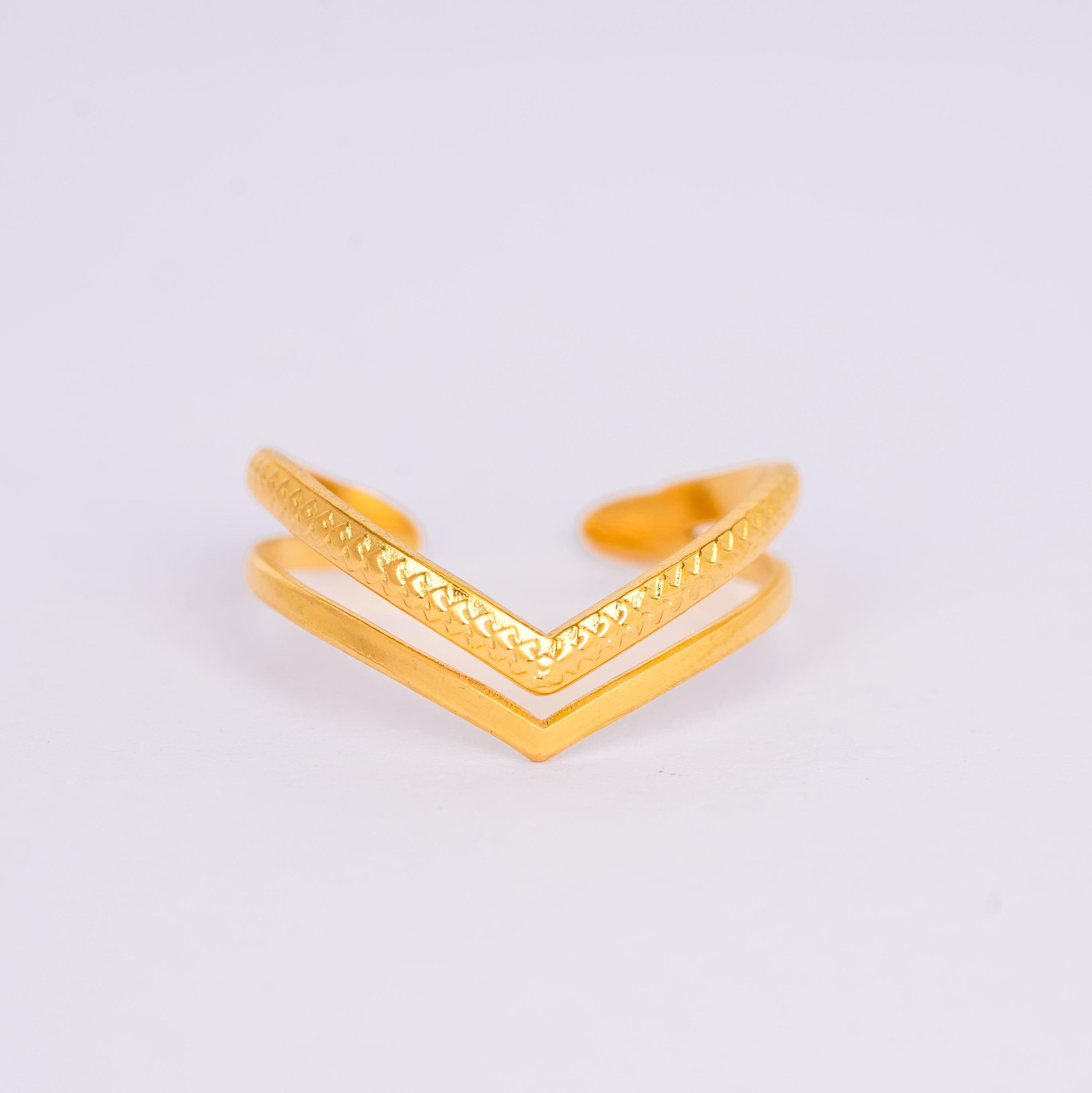 Dual-Texture Heart Infinity Band
