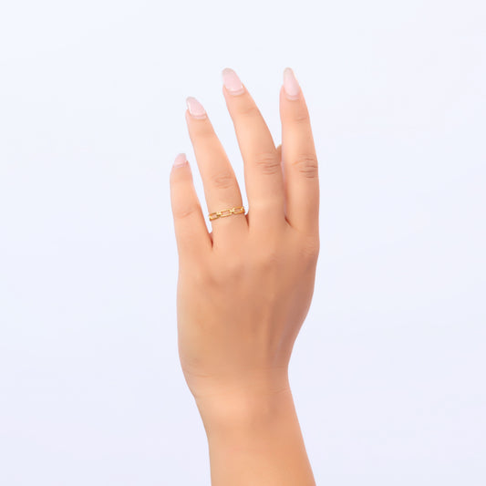 Modern Loop Gold Ring