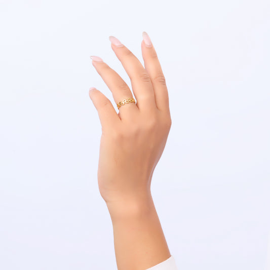 Modern Loop Gold Ring