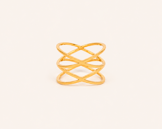Triple-layered cage ring