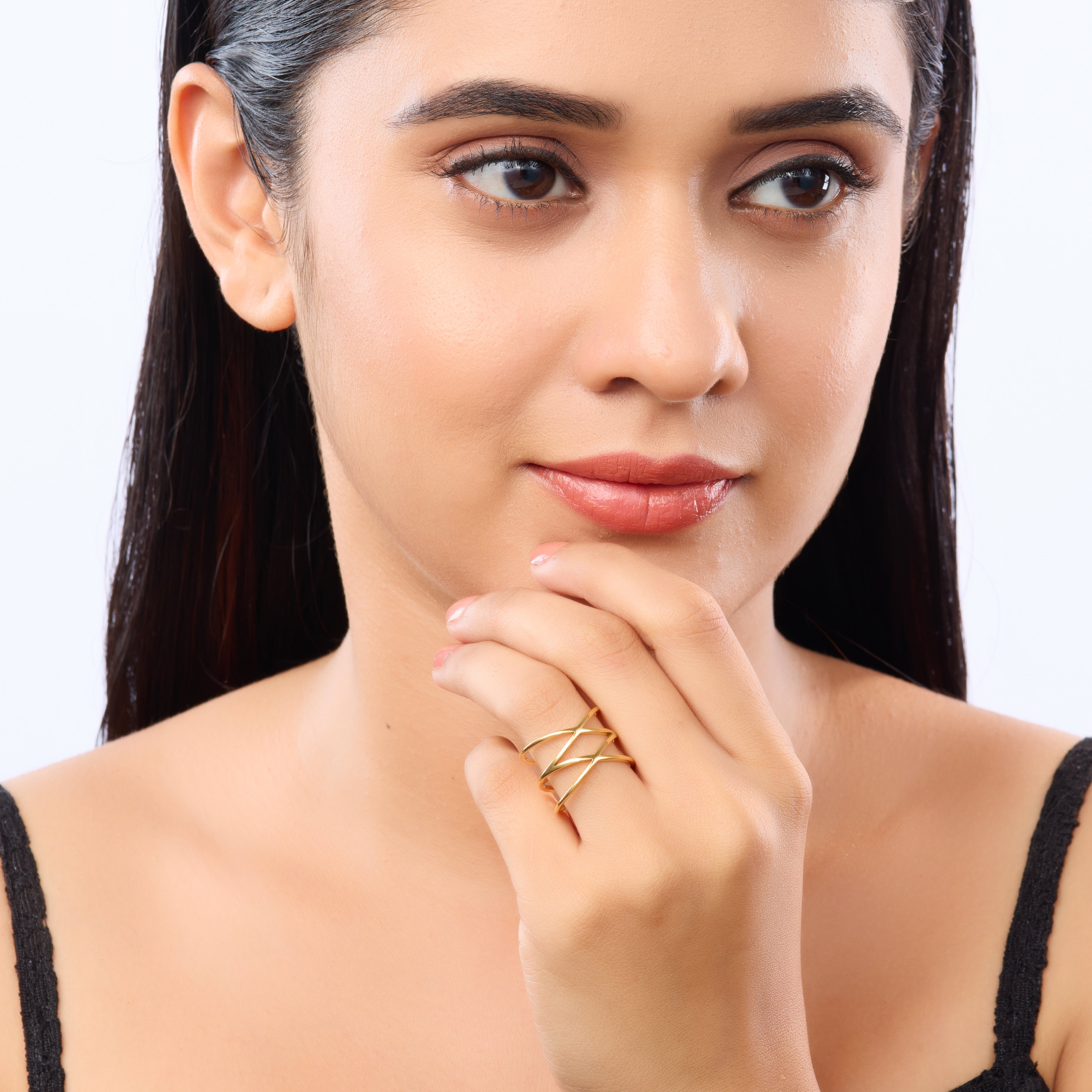Triple-layered cage ring