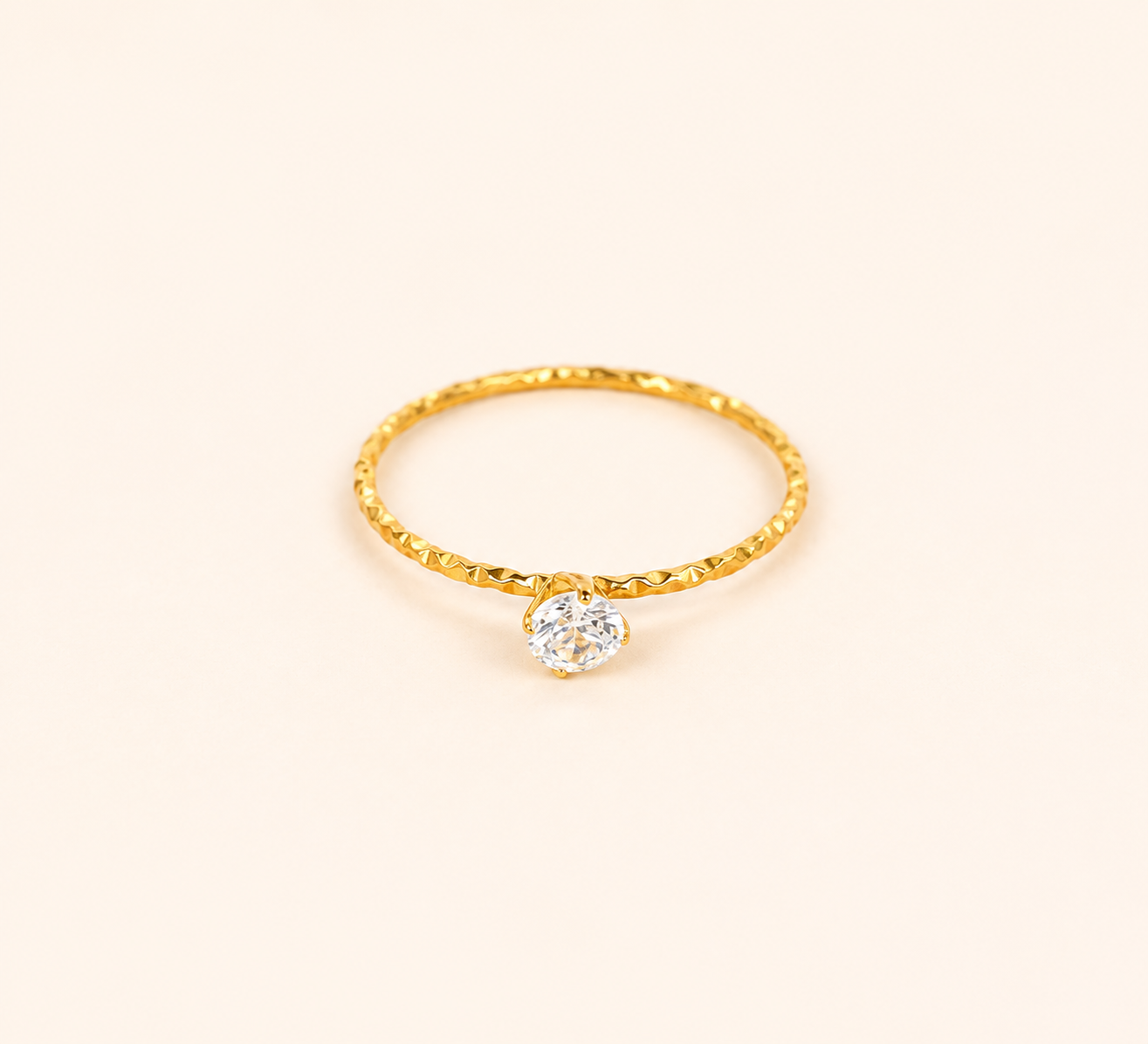 Petite Solitaire Ring
