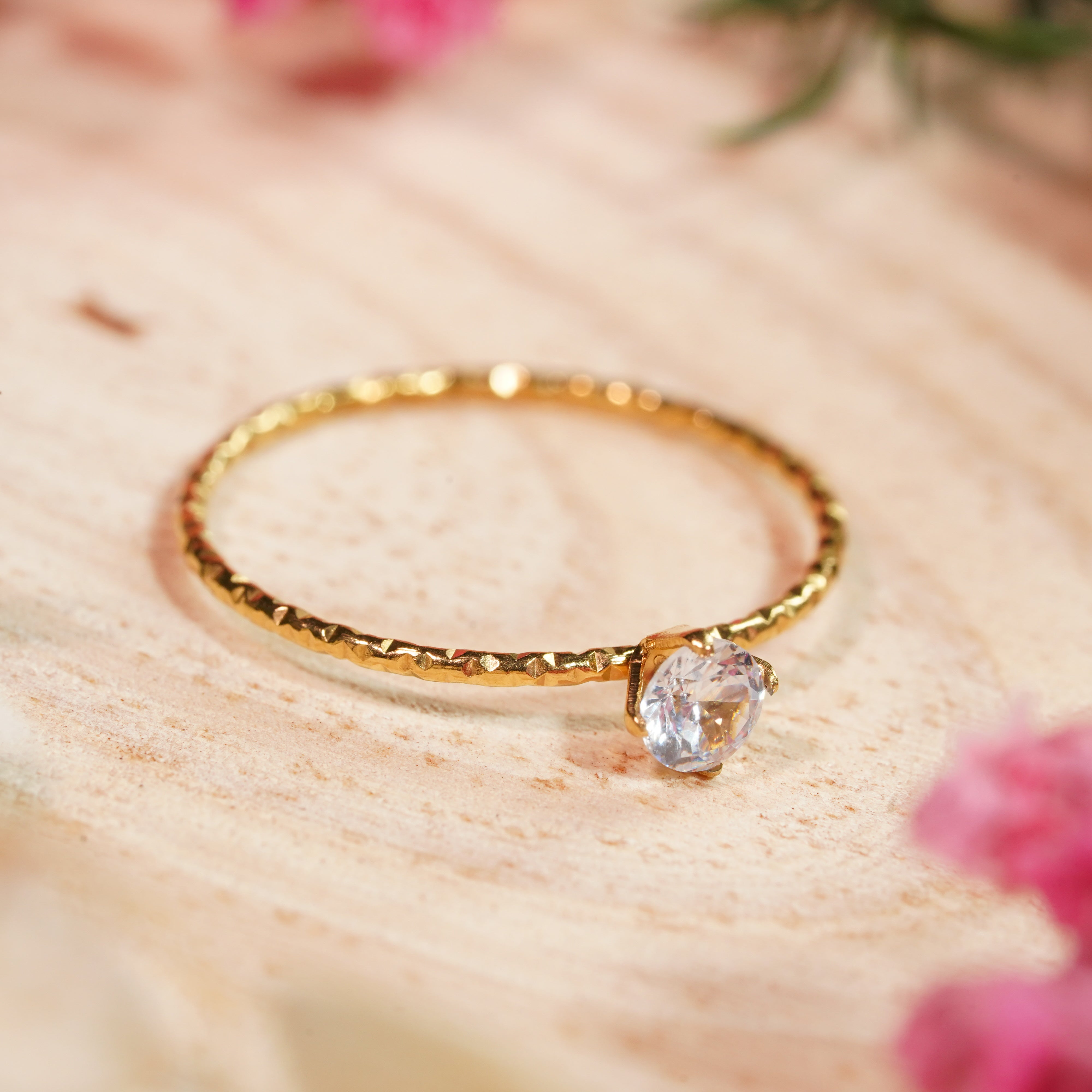Petite Solitaire Ring
