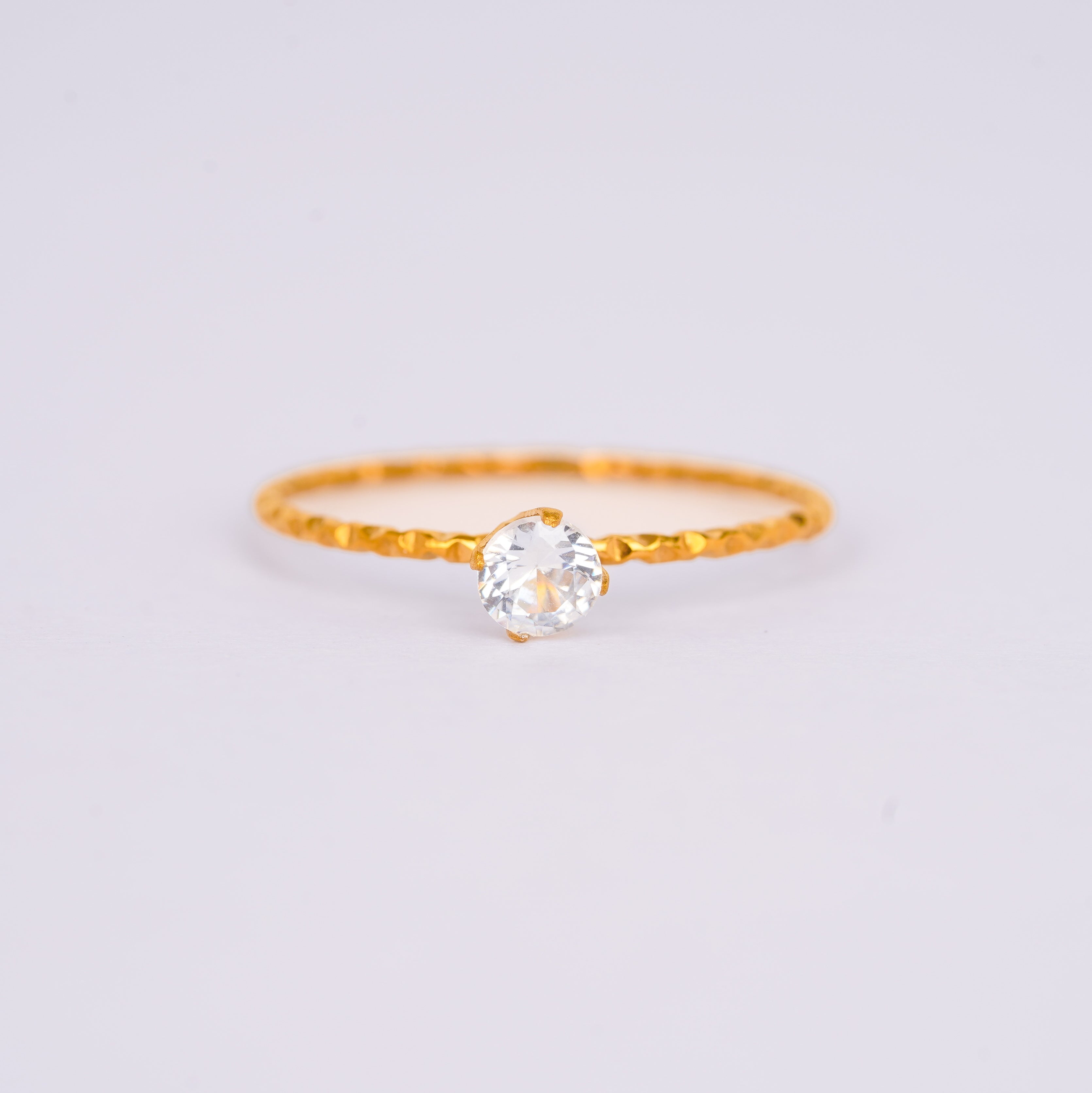 Petite Solitaire Ring